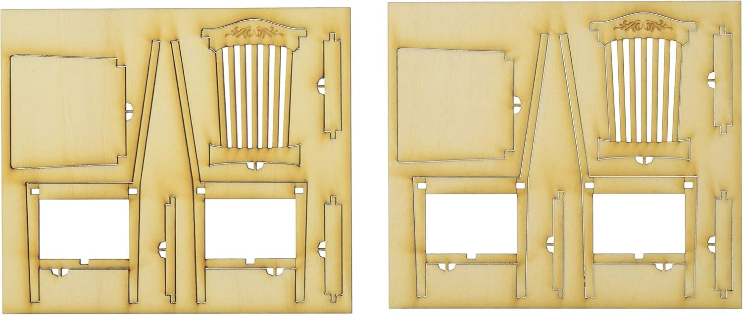 メルパン様　椅子2脚 Amazon.com: 1/12 レトロな椅子セットB (2脚入り) : Toys & Games